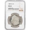 Image 1 : 1880-CC $1 Morgan Silver Dollar Coin NGC MS64