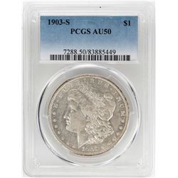 1903-S $1 Morgan Silver Dollar Coin PCGS AU50
