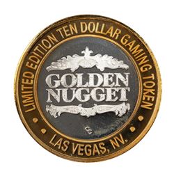 .999 Silver Golden Nugget Las Vegas $10 Limited Edition Casino Gaming Token