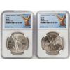 Image 1 : 1983-1984Mo Mexico 1 Onza Libertad Silver Coins NGC MS65