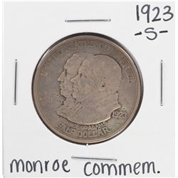 1923-S Monroe Doctrine Centennial Commemorative Half Dollar Coin