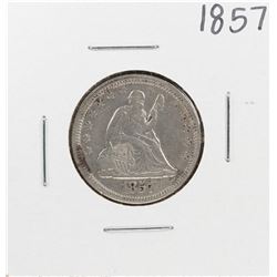 1857 Seated Liberty Quarter Coin