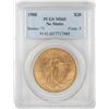 Image 1 : 1908 No Motto $20 St. Gaudens Double Eagle Gold Coin PCGS MS65