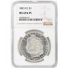 Image 1 : 1883-CC $1 Morgan Silver Dollar Coin NGC MS63*PL Star