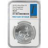 Image 1 : 2018 South Africa Krugerrand Silver Coin NGC MS69 First Day of Issue