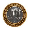 Image 1 : .999 Fine Silver Mirage Las Vegas, Nevada $10 Limited Edition Gaming Token