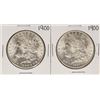Image 1 : Lot of (2) 1900 $1 Morgan Silver Dollar Coins