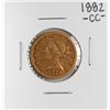 Image 1 : 1882-CC $5 Liberty Head Half Eagle Gold Coin