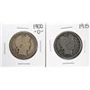 Image 1 : Lot of 1900-O and 1915 Barber Half Dollar Coins