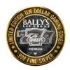 Image 2 : .999 Silver Ballys Las Vegas $10 Casino Limited Edition Gaming Token