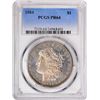 Image 1 : 1884 $1 Morgan Silver Dollar Proof Coin PCGS PR64