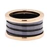 Image 2 : BVLGARI 18KT Rose Gold and Black Ceramic Band