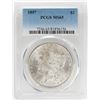 Image 1 : 1897 $1 Morgan Silver Dollar Coin PCGS MS65