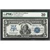 Image 1 : 1899 $5 Indian Chief Silver Certificate Note Fr.273 PMG Very Fine 30