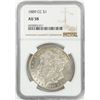 Image 1 : 1889-CC $1 Morgan Silver Dollar Coin NGC AU58