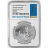 Image 1 : 2018 South Africa Krugerrand Silver Coin NGC MS69 First Day of Issue