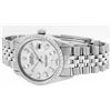 Image 6 : Rolex Mens Stainless Steel MOP Baguette Diamond 36MM Datejust Wristwatch