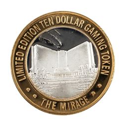 .999 Fine Silver Mirage Las Vegas, Nevada $10 Limited Edition Gaming Token