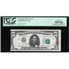 Image 1 : 1969A $5 Federal Reserve Note Misaligned Printing ERROR BEP Mark PCGS About New 50PPQ