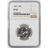 Image 1 : 1957 Proof Washington Quarter Coin NGC PF67