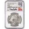 Image 1 : 2006-P $1 Ben Franklin Founding Father Silver Dollar Coin NGC MS70 Mike Castle Signature