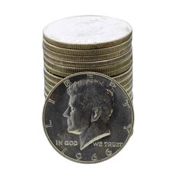 Roll of (20) Brilliant Uncirculated 1966 Kennedy Half Dollar Coins