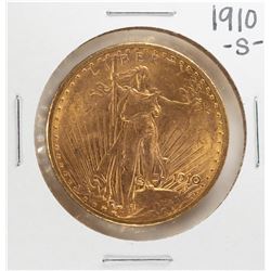 1910-S $20 St. Gaudens Double Eagle Gold Coin