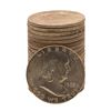 Image 1 : Roll of (20) Brilliant Uncirculated 1963 Franklin Half Dollar Coins