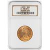 Image 1 : 1899 $10 Liberty Head Eagle Gold Coin NGC MS61