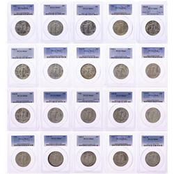 Short Walker Set of 1941-1947 Walking Liberty Half Dollar Coins PCGS MS64