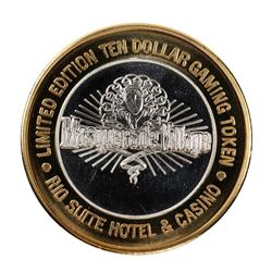 .999 Silver Rio Suite Hotel & Casino Las Vegas $10 Limited Edition Gaming Token