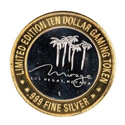 .999 Silver Mirage Las Vegas Nevada $10 Casino Limited Edition Gaming Token