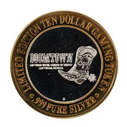.999 Silver Boomtown Las Vegas, NV $10 Casino Limited Edition Gaming Token
