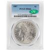 Image 1 : 1887 $1 Morgan Silver Dollar Coin PCGS MS66 CAC