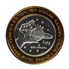 Image 1 : .999 Fine Silver Plaza Casino Las Vegas, NV $10 Limited Edition Gaming Token