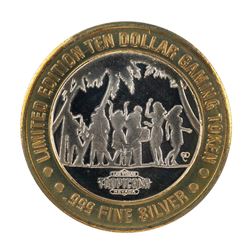 .999 Fine Silver Tropicana Las Vegas, Nevada $10 Limited Edition Gaming Token