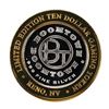 Image 1 : .999 Fine Silver Boomtown Reno, Nevada $10 Limited Edition Gaming Token