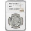 Image 1 : 1880-CC Rev of 78 $1 Morgan Silver Dollar Coin NGC MS62 VAM-7A