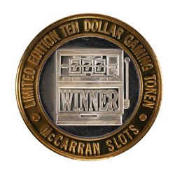 .999 Silver McCarran International Airport $10 Casino Limited Edition Gaming Token