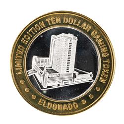 .999 Fine Silver Eldorado Reno, Nevada $10 Limited Edition Gaming Token