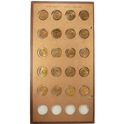 Lot of (20) Different $10 Indian Head Eagle Gold Coins in Wayte Raymond Holder