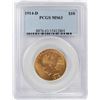 Image 1 : 1914-D $10 Indian Head Eagle Gold Coin PCGS MS63
