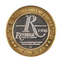 .999 Silver Riviera Hotel & Casino Las Vegas $10 Casino Limited Edition Gaming Token
