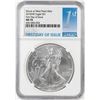 Image 1 : 2018-(W) $1 American Silver Eagle Coin NGC MS70 First Day of Issue