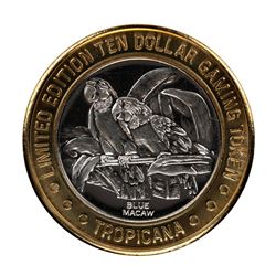 .999 Silver Tropicana Las Vegas, Nevada $10 Casino Limited Edition Gaming Token