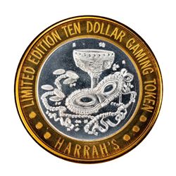 .999 Fine Silver Harrah's Casino Las Vegas, Nevada $10 Limited Edition Gaming Token
