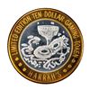 Image 1 : .999 Fine Silver Harrah's Casino Las Vegas, Nevada $10 Limited Edition Gaming Token