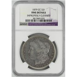 1879-CC $1 Morgan Silver Dollar Coin NGC Fine Details