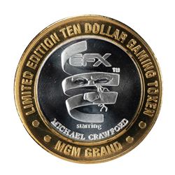 .999 Silver MGM Grand Las Vegas $10 Casino Limited Edition Gaming Token