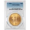 Image 1 : 1924 $20 St. Gaudens Double Eagle Gold Coin PCGS MS65